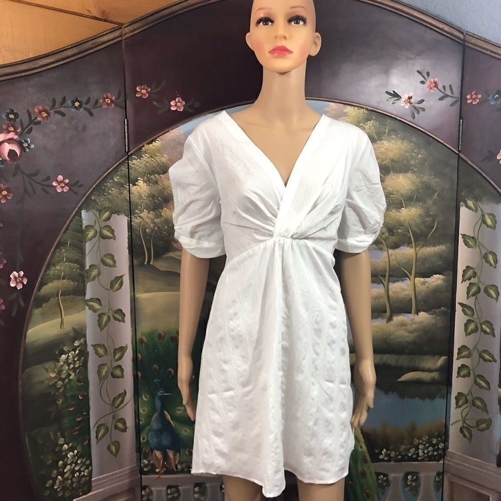 Maronie Womans Dress Cross Front Sz L NWT